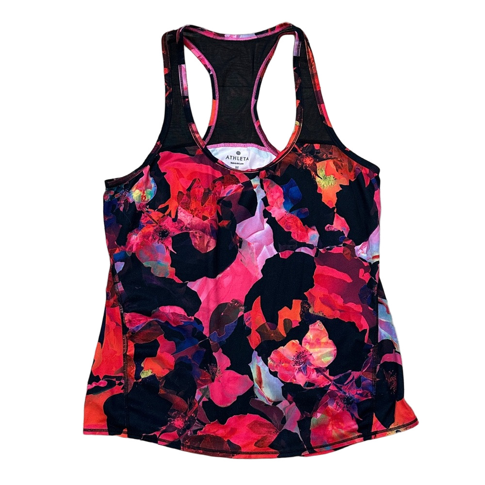 Athleta Mystique Chi Mesh Active Tank Top Size Medium